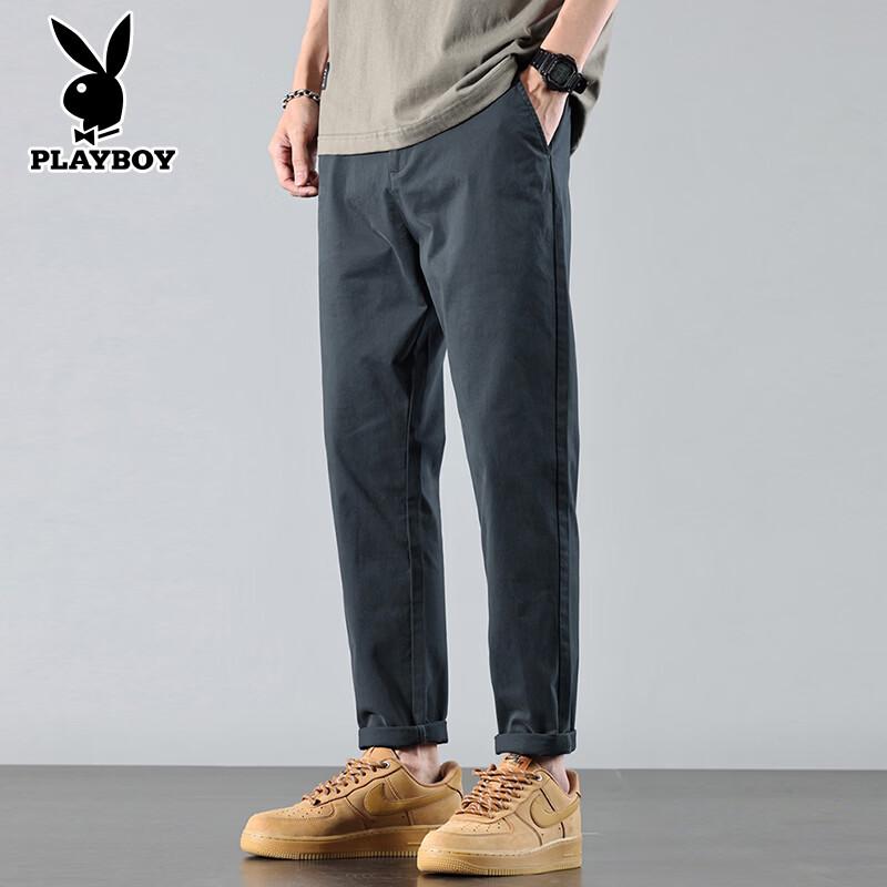 Playboy Men s Slim Fit Tapered Casual Pants 28