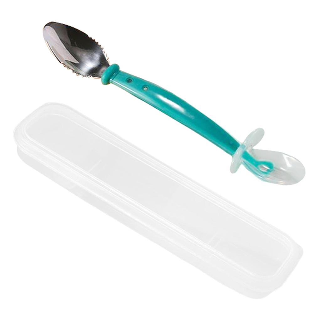 Silicone Reusable Educational Encourage self-feed Training Spoon Infant 6 Months+