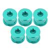 5pcs MTB Bicycle Chainwheel Screw Double Chainring Crankset Bolt 7075 Aluminum Disc ScrewsGreen