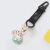Japanese Cartoon Lucky Cats Keychain Pendant Ornament Metal Bells Animal Bag Keyring Charm for Gifting and Decoration