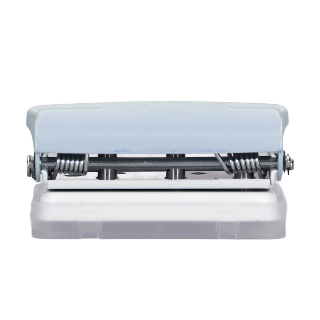 Hole Punch Ruler Design Quick Positioning 3 Holes Metal Paint Body Loose Leaf Puncher for Documentation