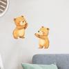 Bear Design Window Sticker, Self-Adhesive Waterproof Wall Decal for Living Room Bedroom Entrance Hall Home Decor