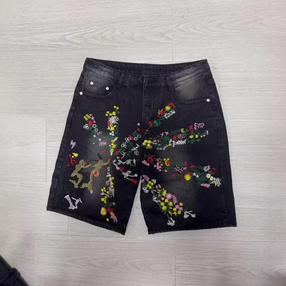 RogueWave Nové Harajuku Nápis Černé Džíny Hip Hop Vintage Volné Šortky Ležérní Gym Džínové Šortky Streetwear