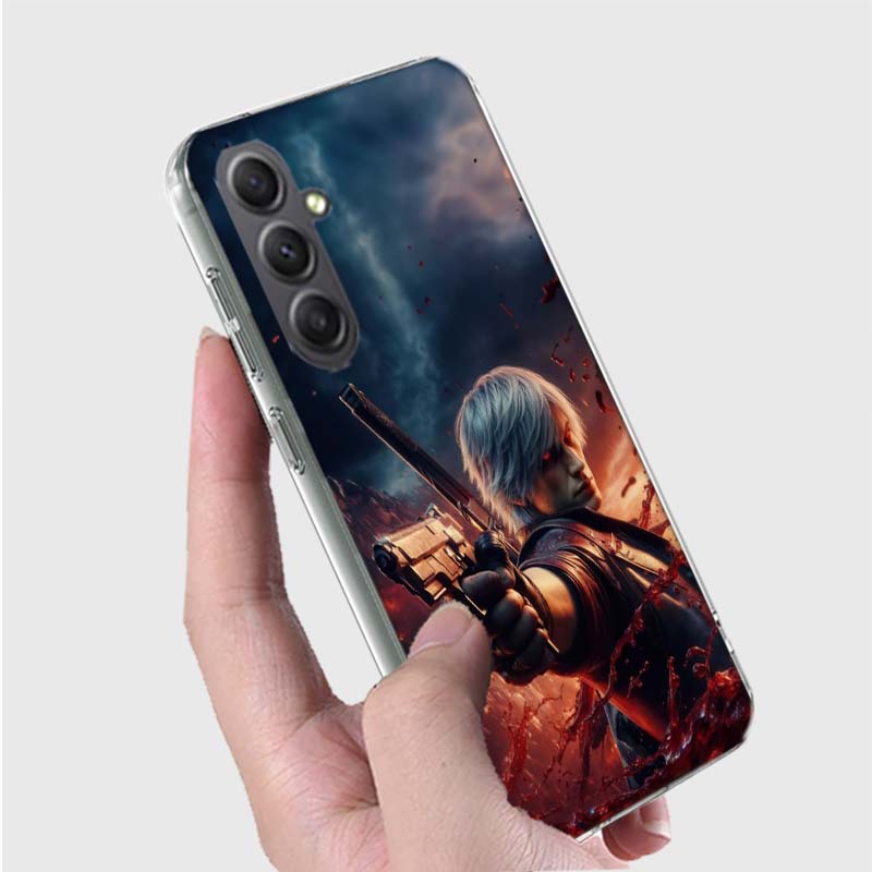

D-Devil May Cry DMC Phone Case for Samsung A16 A26 A36 A56 A17 A37 A57 A07 A06 A02S A03 A04S A05S Galaxy Note 20 10 A50S A71 A51 Samsung A04S