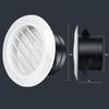 1pc Duct Vents Round Louvered Vents  Interior ABS Grille Ventilation Adjustable Air Vol 75mm/100mm/125mm/150mm/200mm