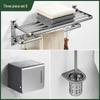 Yipan Space Aluminium-Badezimmer-Handtuchhalter-Set