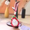 Cute Fruit Plush Keychain With Soft Pp Cotton Filling For Bag Decoration And Gifts