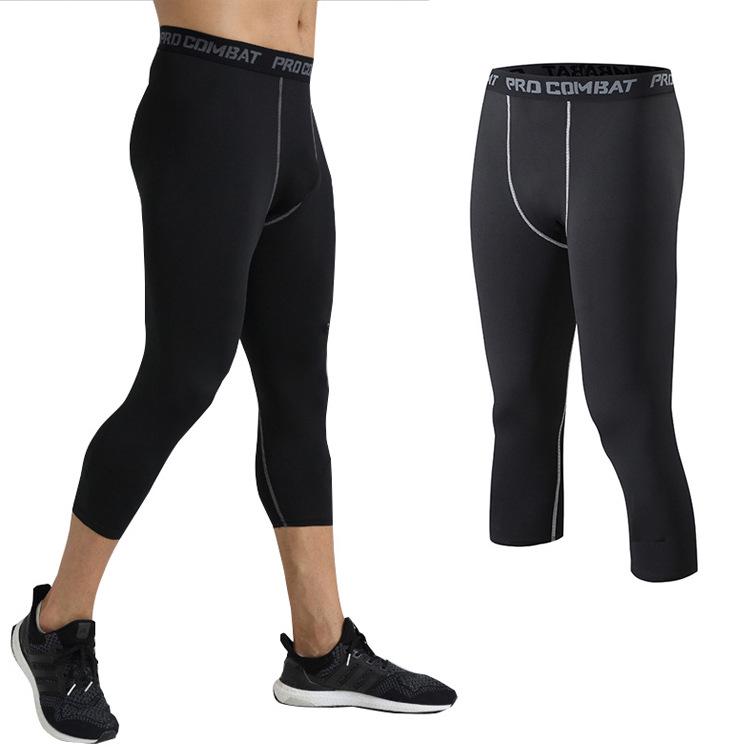 Men's Seven-Point Compression Tights for Basketball and Sports Training