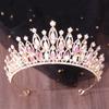 DIEZI Elegant Fashion Luxury Opal Crystal Tiara For Women Girls Wedding Party Baroque Bridal Bride Crown Hair Dress Accessories