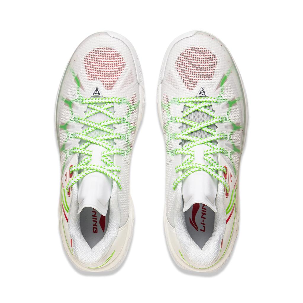 Li Ning Jie Ao 2 Low top Outdoor Basketball Shoes Men's White Green ABFV013-4