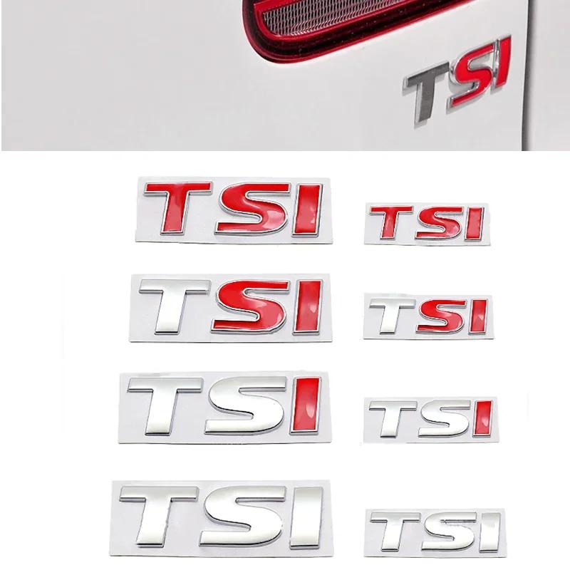 3D kovové znaky s písmeny TSI na zadní kufr, nálepky, dekály, styling auta pro VW Polo Golf 5 6 7 CC Passat B5 B6 Bora Volkswagen