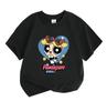Süßes Cartoon-Charakter-Print Kinder Unisex 100% Baumwolle T-Shirt