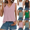 Damesmode Casual Effen Kleur Print Mouwloos V-hals Blouses & Overhemden