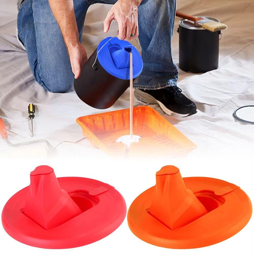 Folding Paint Bucket Paint Can Lid Reduce Messy Drips Paint Bucket Lid Paint Mix Cover Wall