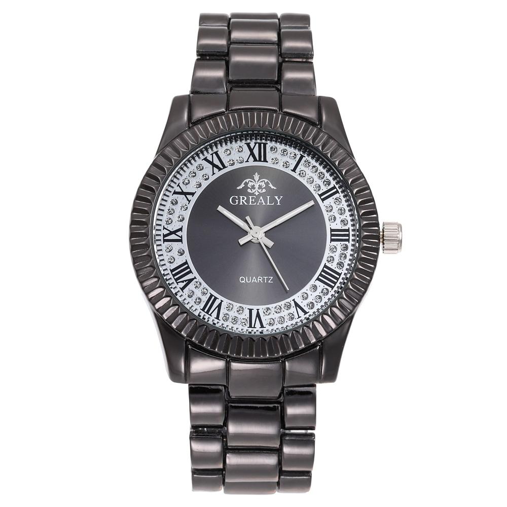 Yeni Moda Kadın Saatleri Paslanmaz Çelik Günlük Sevgililer Saati Erkek Bayan Saat Alaşım Kol Saati Roma Rakamlı Saat Relogio Feminino