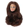Curly Hair Supermodel Doll Head With Make-up 30cm Dolls Head 1/6 Doll Head  Dolls Accessories