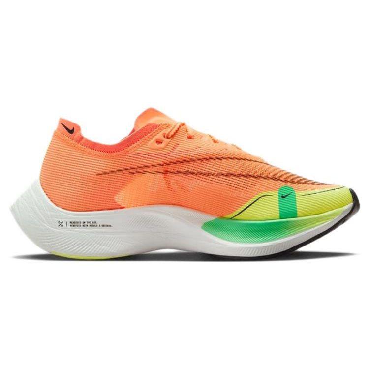 Nike ZoomX Vaporfly Next% 2 Peach Cream Green Shock Women Sneakers Orange Barely-Green Black CU4123-801