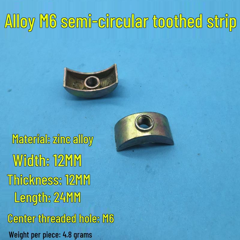 M6M8M10 Plastic Alloy Crescent Furniture Nut Washer