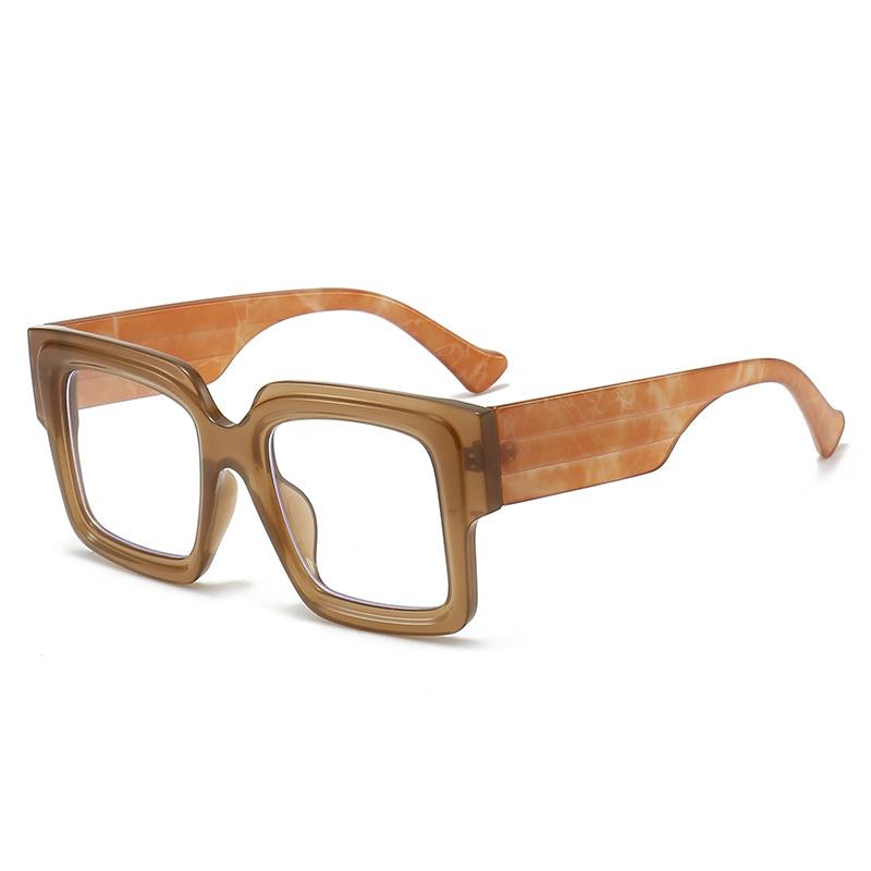 New Fashionable Blue Light Blocking Glasses Trendy Oversized Square Frame for Men & Women Stylish Clear Lens Eyewear