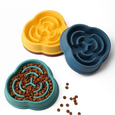 Slow Eating Dog Bowl Anti Overturning Pet Slow Feeder Bowl Pet Slow Food Bowl  For Small Dogs