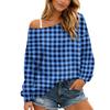 Top Casual a Maniche Lunghe in Rete da Donna, Vestibilità Larga, Blusa Comoda per l'Uso Quotidiano