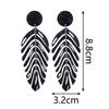 Statement Bohemian Acrylic Leaf Drop Earrings for Women Fashion Resin Leaves Long Dangle Pendant Earring Boho Jewelry Gifts