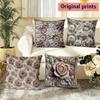 Vintage Perlen-Blumenmuster Kissenbezüge Muster Kissenbezug Geeignet für Sofa Schlafzimmer Auto Kissenbezug
