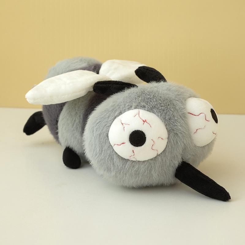 

22cm Cute Stuffed Mosquito Plush Doll Fly Summer Annoying Insect Cockroach Creative Gift Kids Party Game Props Halloween Decor 22cm белый