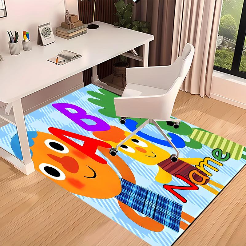 Custom Personalization Super Simple Songs Print Area Rug - Soft, Washable Non-Slip Indoor Mat,Living Room,Home&Office Decorative Rug