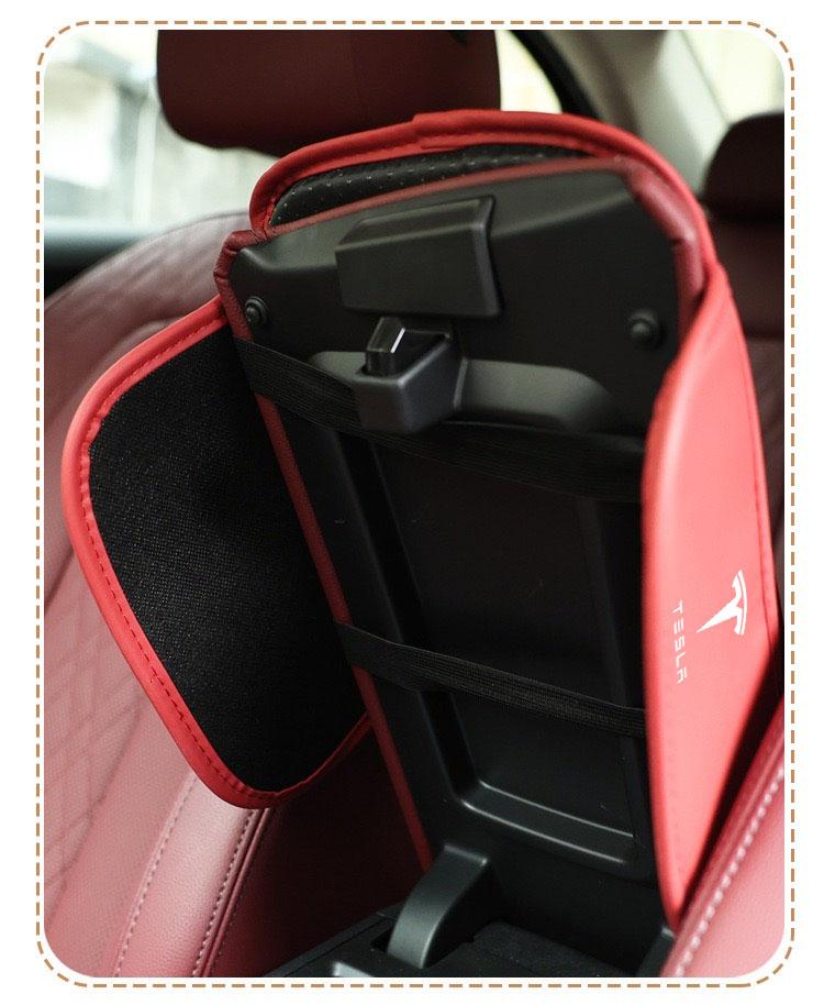 Car Center Console Armrest Box Pad With Storage Bag for Tesla Model 3 Model S Model X Model Y Auto Interior Accessories