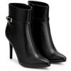 Allegra K Women's Pointed Toe Buckle Strap Stiletto Heel Ankle Boots, Black, Size 24.5cm