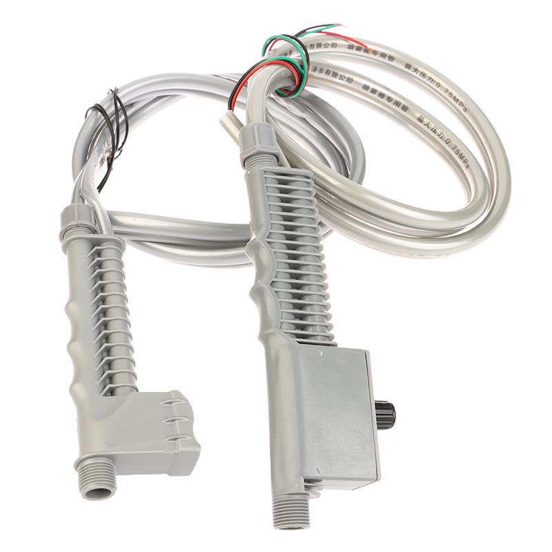 Power Switch Handle for Electric Sprayer, Dual-Line Hose Outlet Pipe, Control Line in Random Hue.