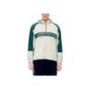 Fila Fusion Color Block Half-Zip Logo Sports Loose Hoodie Men Hoodies Milk-Beige T11M213705FBG