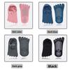 Five-toe Yoga Socks Non-Slip Terry Heel Guard for Indoor Fitness Sports Dance