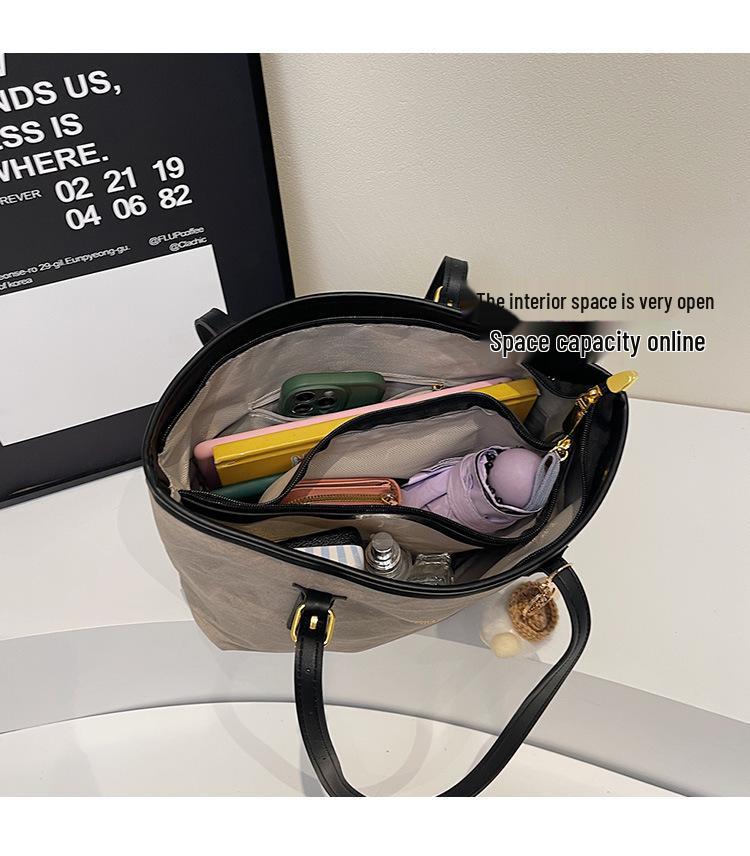 Zimní retro jednobarevná přívěsková taška - Velká kapacita, módní design přes jedno rameno pro ženy