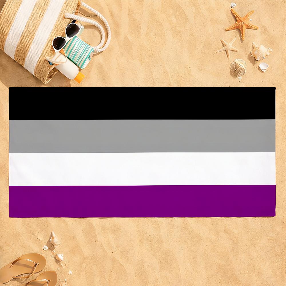Asciugamano Arcobaleno Pride Gay LGBT Asciugatura Rapida Assorbente Asciugamano da Spiaggia per Sport, Fitness, Nuoto e Attività all'Aperto