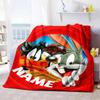 Warner Bros. Movies (7) Customize Your Name Blanket Multi-purpose Customizable Blanket Comfortable for Chair Picnics Nap Bedding Ideal for All Seasons