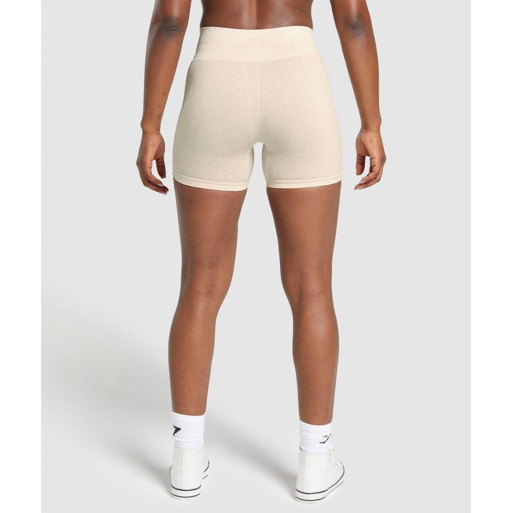Gymshark Adapt Fleck Seamless Shorts Coconut White B6a1j Wbdb