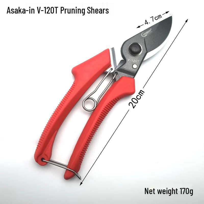 Asaka V-120T Pruning Shears for Gardening and Orchard Branches V-120T