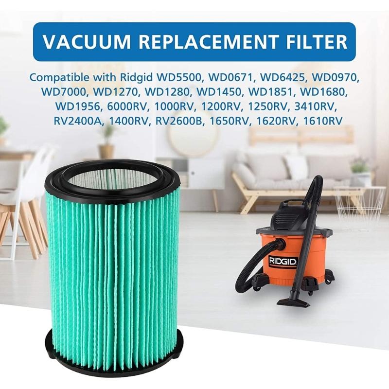 Vaccum Cleaner Replacement Filter Washable 5-Layer Pleated HEPA Filter for VF6000 Series Vaccum Cleaner Accessories