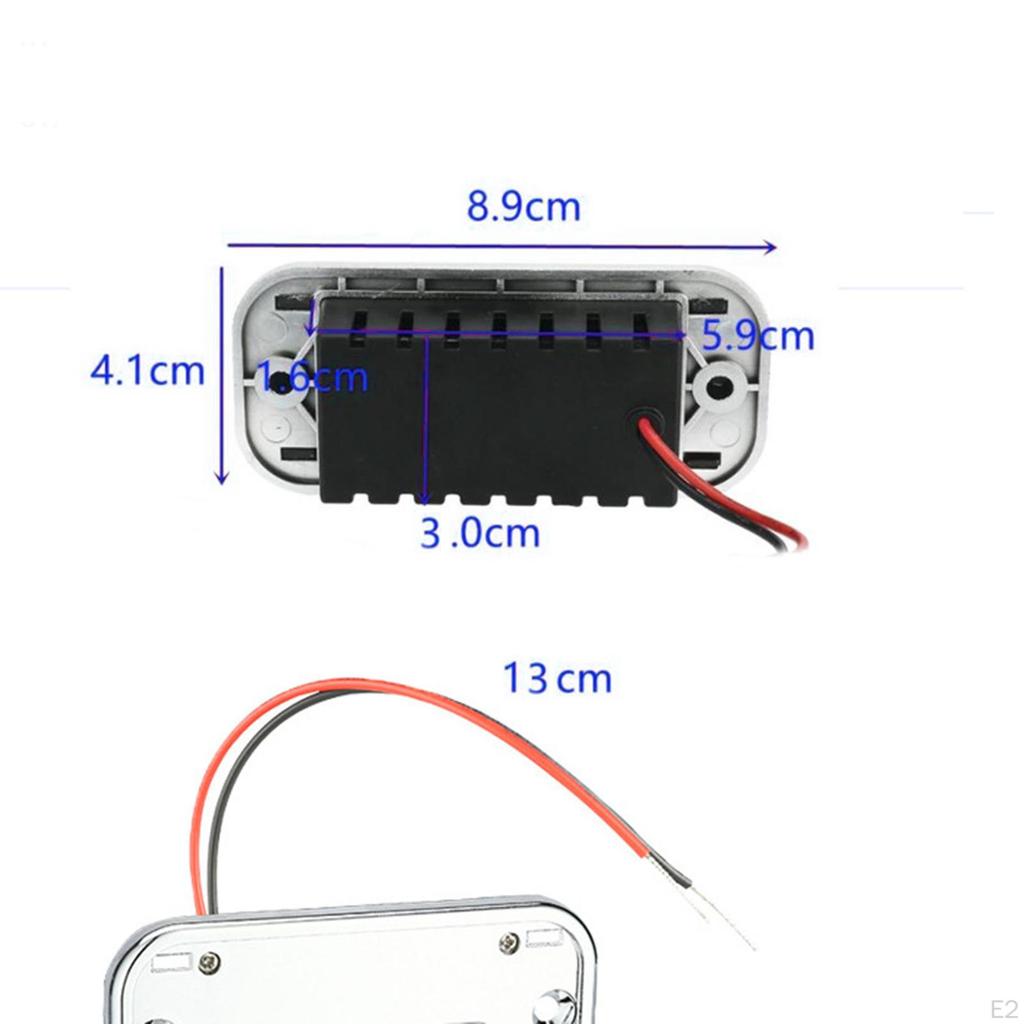 12V 24V USB Outlet Socket 3 Ports Car Charger for Boat Motorcycle