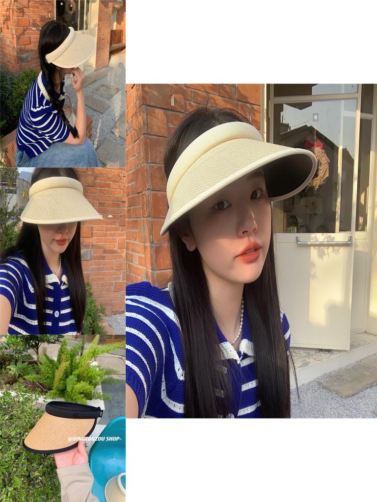 Versatile Women's Straw Hat For All Seasons With Uv Protection And Breathable Design