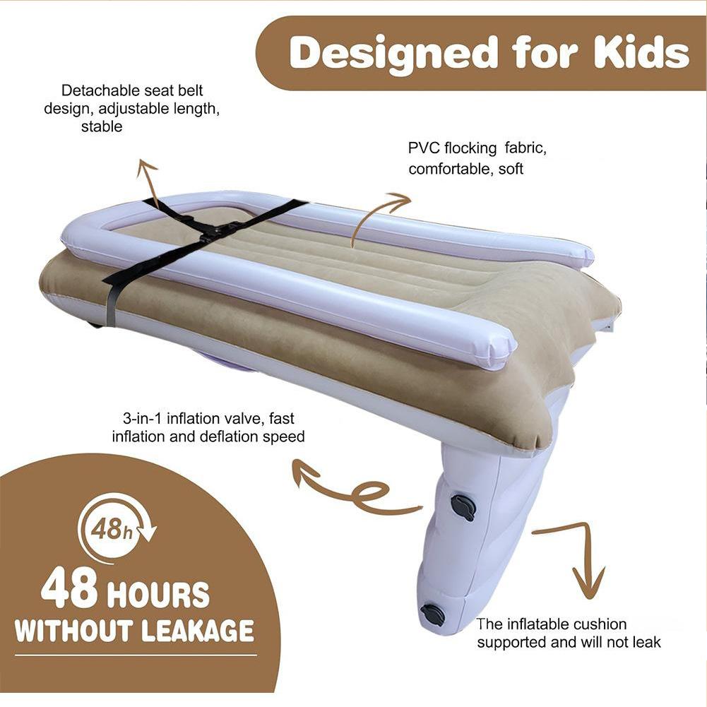 Portable Car Extender Sleeping Mattress Inflatable Car Airplane Bed For Kid Baby For Travel Car Trip Airplane Seat Car Accessori
