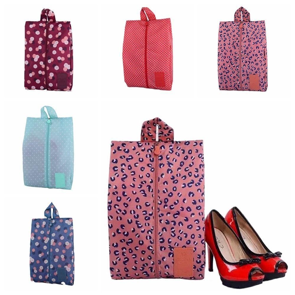 

Nylon Shoes Storage Bags Foldable Shoes Bag Convenient Shoes Organizer Travel style E