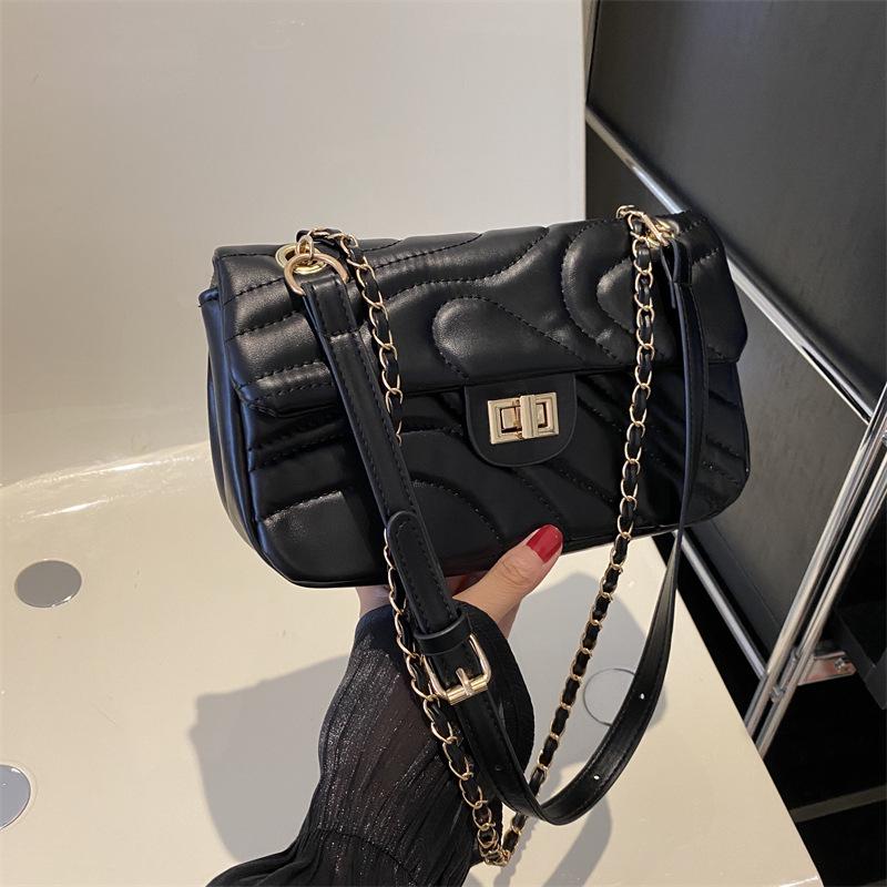 

2023 Women s Retro Fashion Autumn Crossbody Bag - Simple Casual Small Square Design чёрный