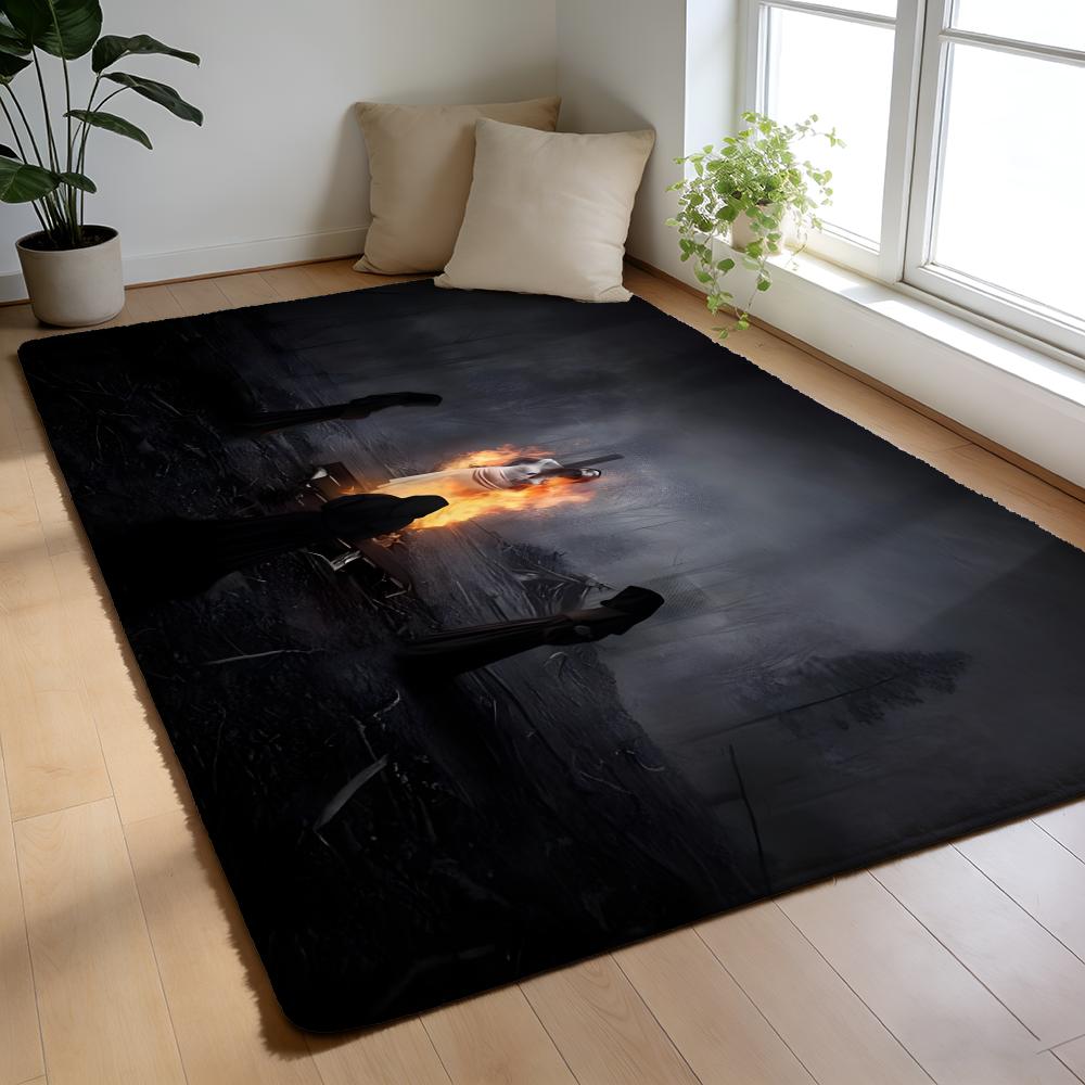 A-AHS American Horror Story TV Movie Floor Mat Soft Flannel Floor Mat Non-Slip Absorbent Rug For Home Bedroom Bathroom
