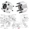 Locking Hub Kit 28 Tooth Spline for Enhancing Offroads Performances 40250-2S610 402502S610 SEAVM461HP WARN29091 AVM461HP