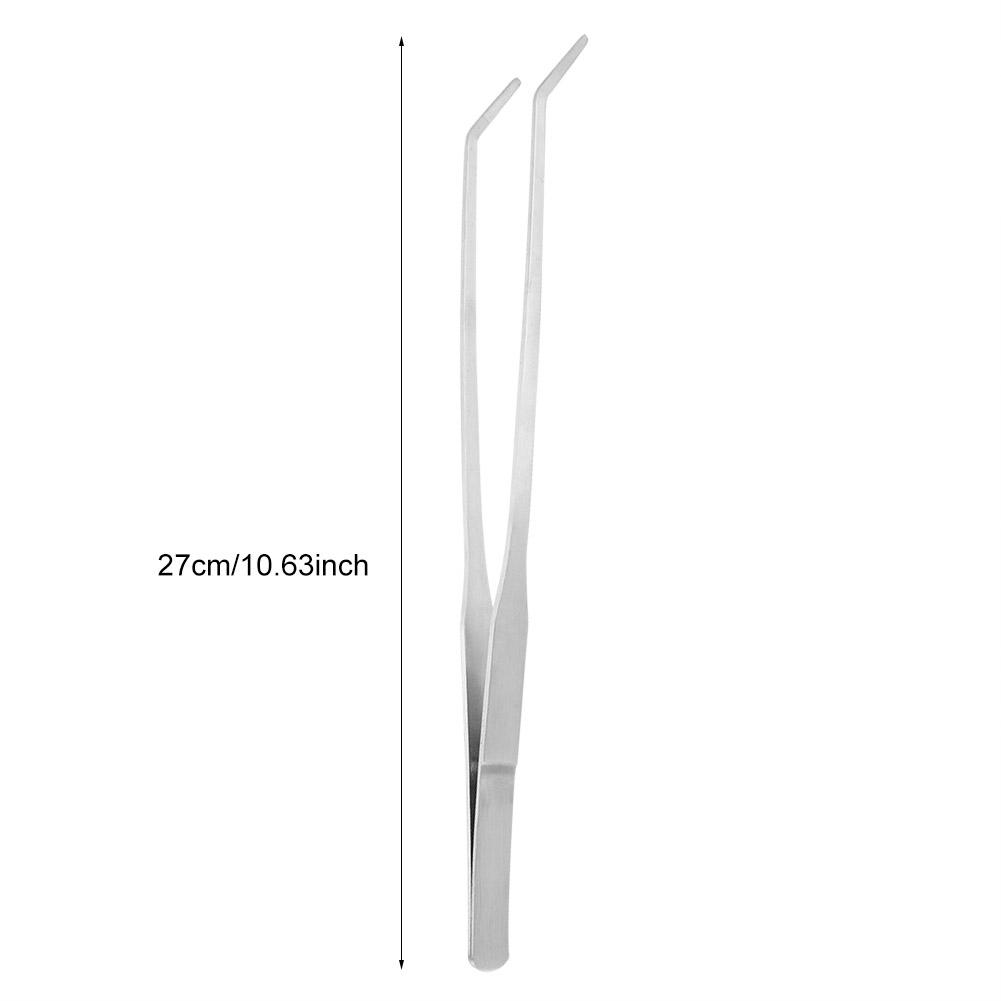 Stainless Steel Aquarium Water Plants Fish Tweezers Aquascaping Tool(27cm Straight Head)