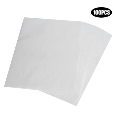 100 ks Nepriľnavý pergamenový papier Pečiace hárky Silikónová podložka na pečenie Kuchynské príslušenstvo(biely )