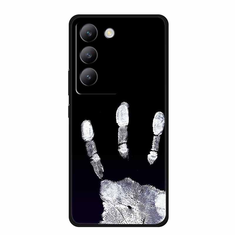 Für vivo V40 SE Hülle Luxus TPU Weiches Silikon Handy Rückabdeckung für vivo V40 SE 5G Schutz Stoßfest Blumen Mädchen Niedlich Hülle
